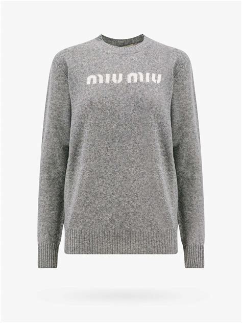 miu miu logo sweater|miumiu sweaters for women.